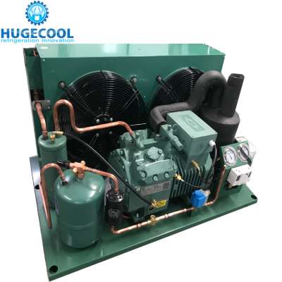 Low temperature refrigeration system compressor unit